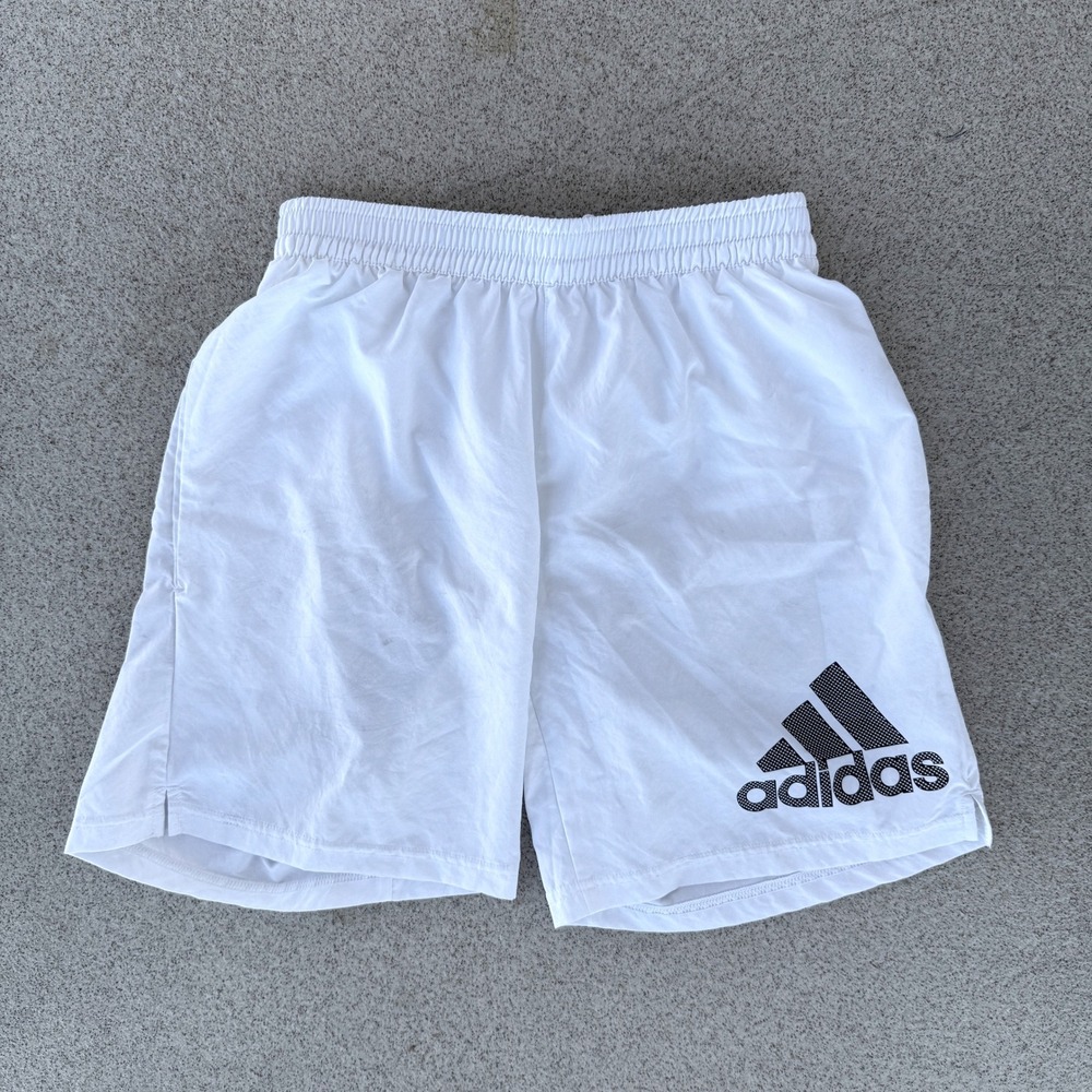 Adidas Running Mens XS Shorts - White Aeroready Athletic Wear